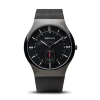 40mm Classic Collection Mens Watch With Black Dial & Milanese Strap By BERING