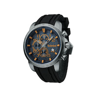 Holbrook Gun Black Dial Black Silicon Strap