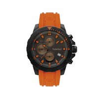 Black Westerdale Watch - Orange Silicone Band By TIMBERLAND