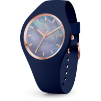 Pearl Collection Navy/Rose Gold Watch with Navy Strap BY ICE