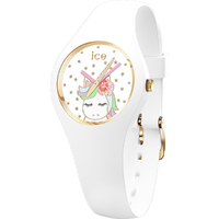 Fantasia Collection White/Gold Unicorn Watch with White Strap By ICE image