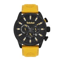 Black Millway Watch - Yellow Leather Band By TIMBERLAND