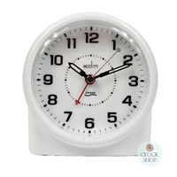 12cm Central White Smartlite Silent Analogue Alarm Clock By ACCTIM