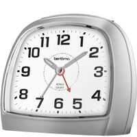 13cm Sensa-Light Silver Smartlite Silent Analogue Alarm Clock By ACCTIM image