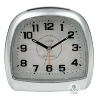 13cm Sensa-Light Silver Smartlite Silent Analogue Alarm Clock By ACCTIM