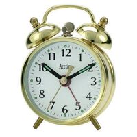 GOLD COLOUR MECHANICAL ALARM CLOCK - SELWORTH