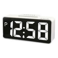 10cm Talos White LED USB Smart Connector Digital Alarm Clock By ACCTIM image