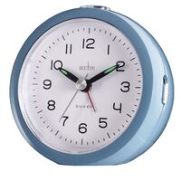 BLUE ROUND ALARM CLOCK - ORLA