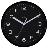 20cm Runwell Black Wall Clock By ACCTIM image