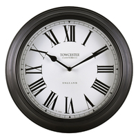 HIGHBRIDGE - BLACK METAL WALL CLOCK 40CM