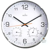 30.5cm Komfort Silent Wall Clock With Weather Dials By ACCTIM image