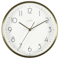15cm Ava Gold Round Wall Clock By ACCTIM image
