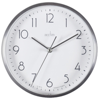 Ava - Silver Metal Wall/Desk Clock