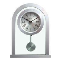 Silver & Glass Table Clock - Acctim - Bathgate