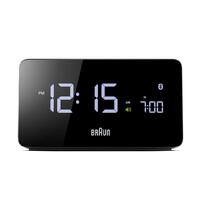 BLACK DIGITAL BLUETOOTH CONNECTED ALARM CLOCK BY BRAUN
