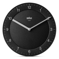Black Classic Analogue 20cm Wall Clock