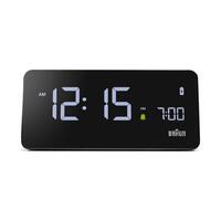 6.5cm Black Digital Alarm Clock with Wireless Charging Dock By BRAUN image