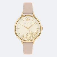 GOLD LEAF BEIGE LEATHER BAND BY SARA MILLER