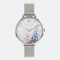 SILVER WISTERIA SILVER MESH STRAP BY SARA MILLER