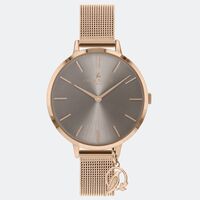 ROSE GOLD CHARM ROSE GOLD MESH BAND BY SARA MILLER
