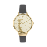 GOLD GIRAFFE COLLECTION DARK MAUVE LEATHER BAND BY SARA MILLER