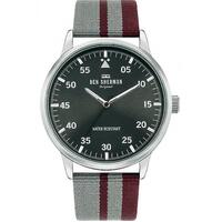 Nylon Sport Strap Watch With Grey Sunray Dial By BEN SHERMAN