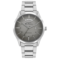 Silver Bracelet Watch With Grey Graduated Dial By BEN SHERMAN
