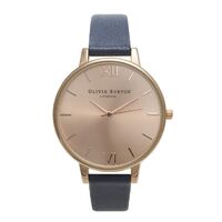 Big Dial Navy & Rose Gold