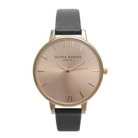 Big Dial Black & Rose Gold Leather