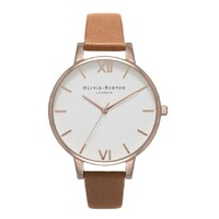 Big Dial Tan & Rose Gold