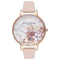 Marble Florals Nude Peach & Rose Gold