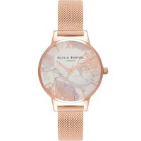 Abstract Florals Rose Gold Mesh