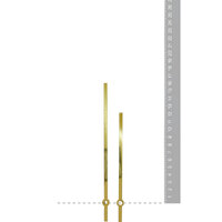 Gold Straight High Torque Euroshaft Quartz Hands (160mm & 120mm) image