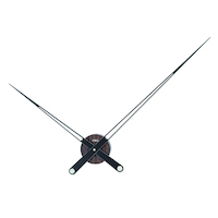 1 Metre ‘The Hands’ Black & Wood Wall Clock By AMS image