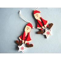 Santa Holding Star 8cm