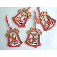 Bell Red With Figurines