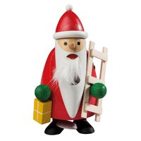 Santa Long Beard With Ladder 11cm Nutcracker