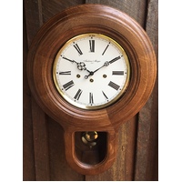 ROUND CHIMING STATION CLOCK WITH PENDULUM 56CM BY AMS