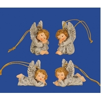 ANGEL IN GREY 4 DESIGNS 5CM