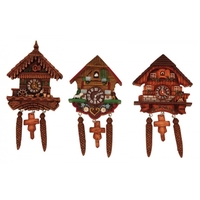 CUCKOO CLOCK FRIDGE MAGNET 3 DESIGNS 13CM
