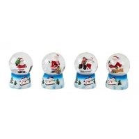 Santa Snow Globe Assorted Designs 6cm
