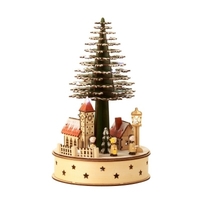CHRISTMAS VILLAGE WITH TREE LED 32CM