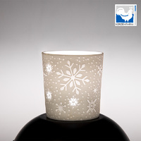 SNOWFLAKE PORCELAIN CUP FOR TEALIGHT