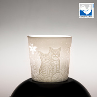 Cat Porcelain Cup For Tealight
