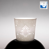 CHRISTMAS TREE PORCELAIN CUP FOR TEALIGHT