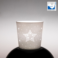 STAR PORCELAIN CUP FOR TEALIGHT