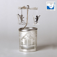 Angel's Trumpet Glass Candle Carousel