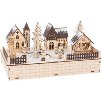 WINTER VILLAGE SKATING RINK WITH LED LIGHTS