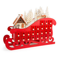 SLEDGE ADVENT CALENDAR WITH LED LIGHTS