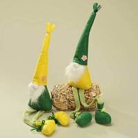 Gnome Shelf Sitter Green And Yellow 43cm 2 Designs